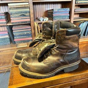 Steel Toe Chippewa work boots, size 16xw.
